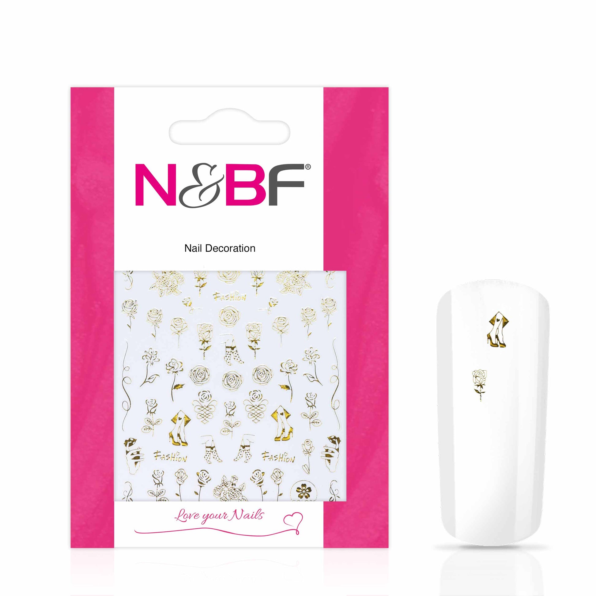 Nails and Beauty Factory Nagelsticker Golden Fashion 2