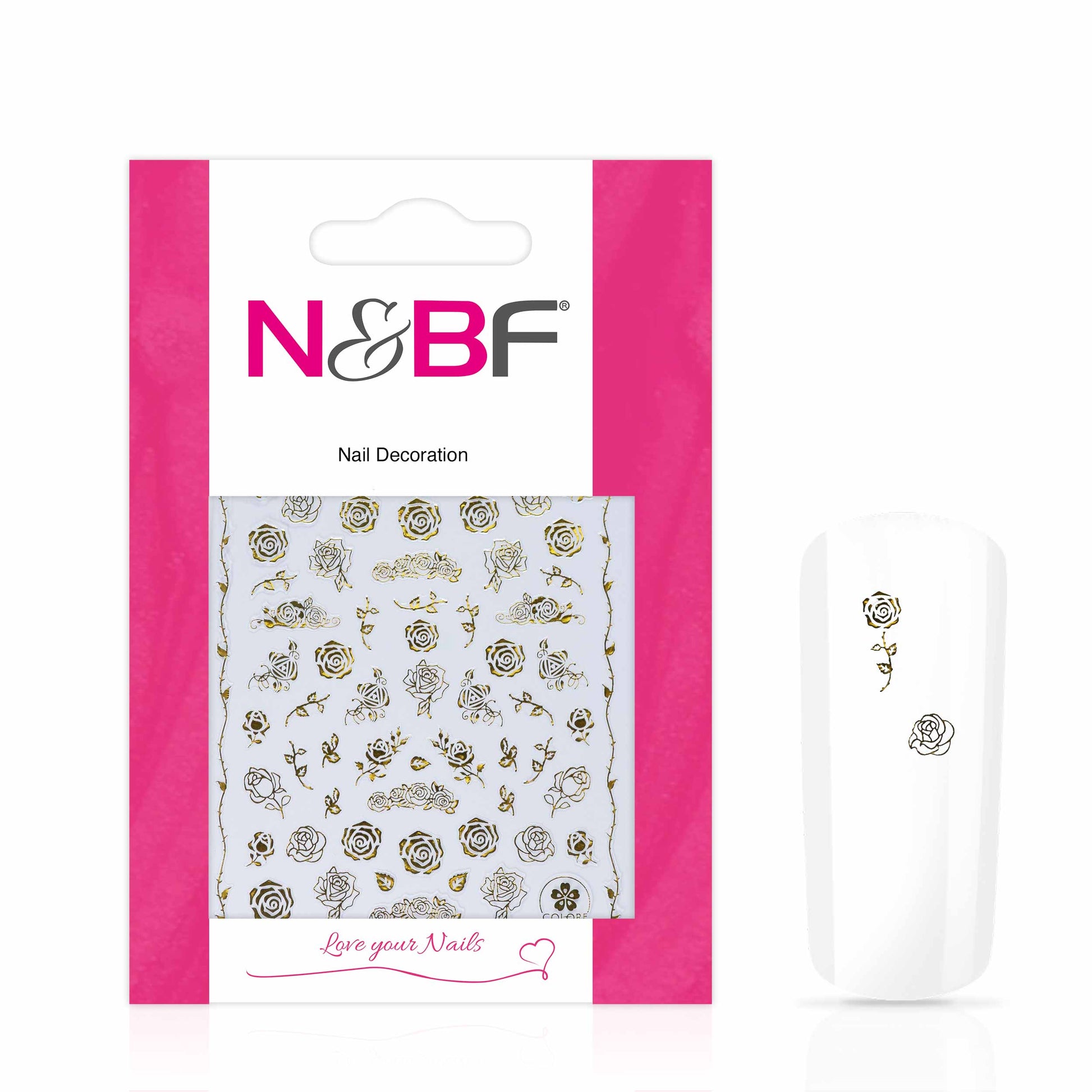 Nails and Beauty Factory Nagelsticker Golden Rose