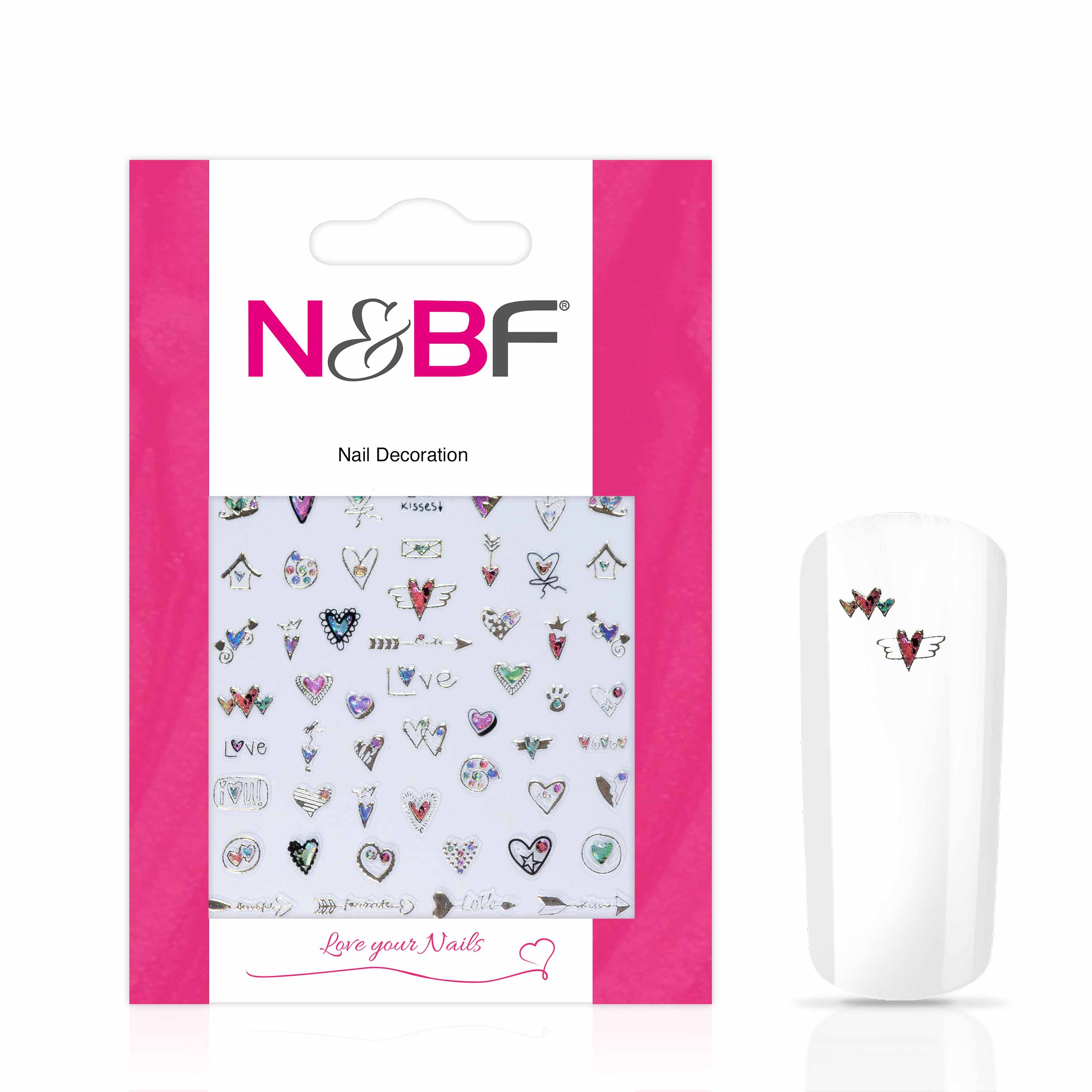 Nails and Beauty Factory Nagelsticker Ornament Love Kisses 1