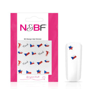 Nails and Beauty Factory Nagelsticker Soccer Czech Flags 2020