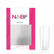 Nails and Beauty Factory Nagelsticker Stripes Silver 1