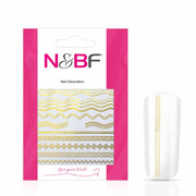 Nails and Beauty Factory Nagelsticker Waves Gold 1