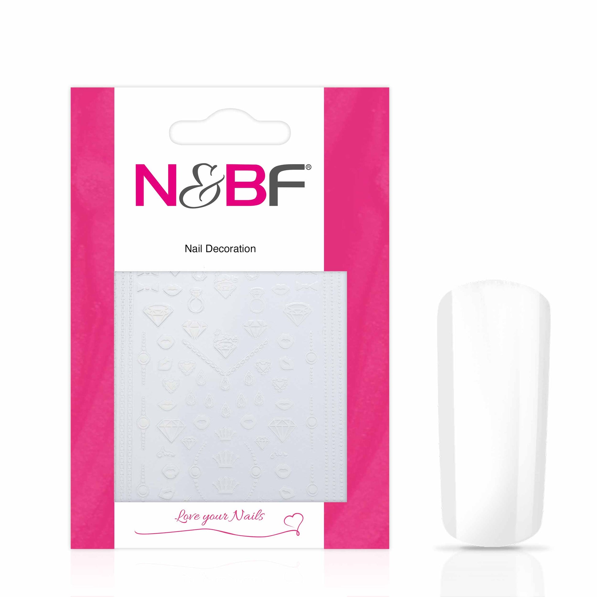 Nails and Beauty Factory Nagelsticker White Diamonds 1