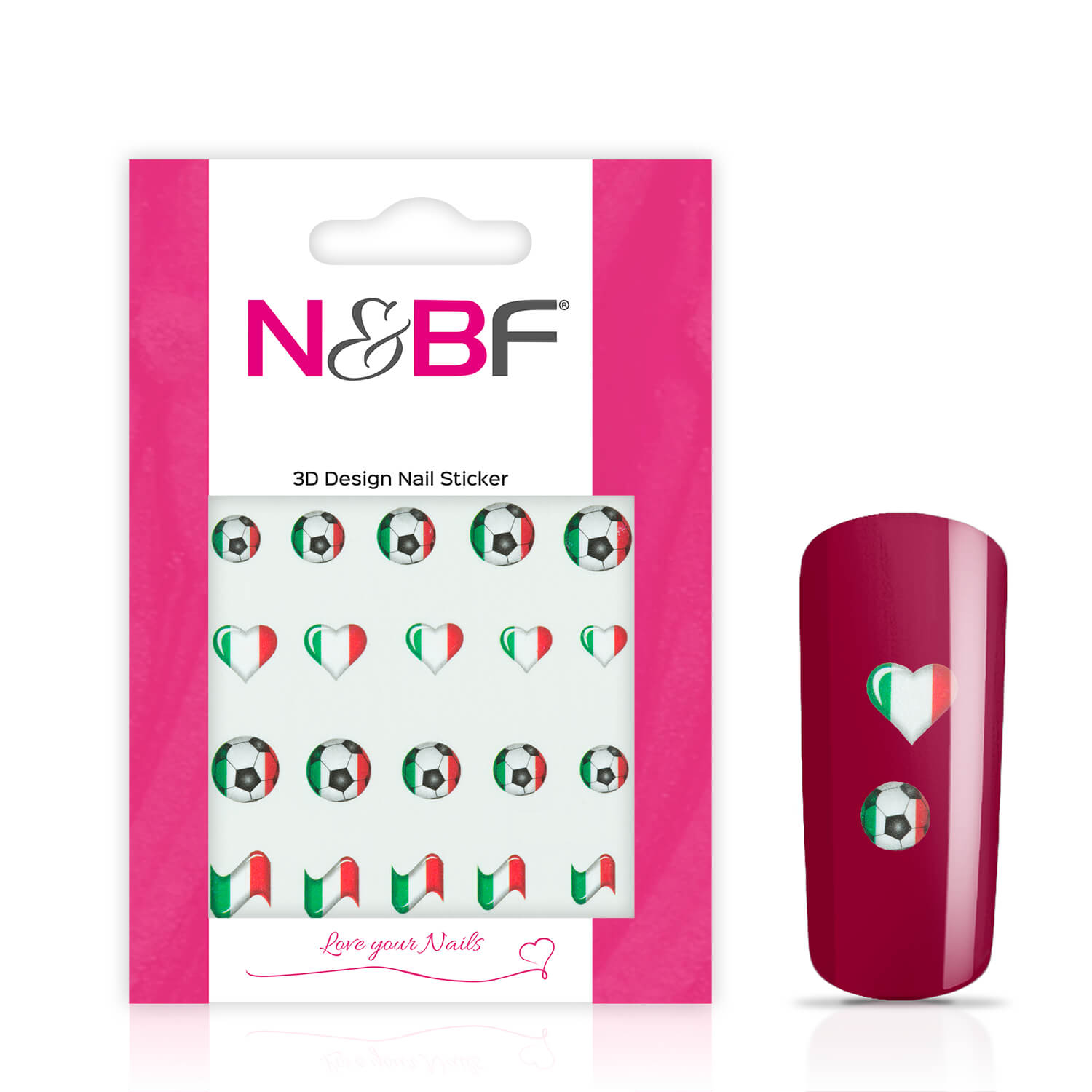 Nails and Beauty Factory Nail Tattoos Fussball Italy 124133574