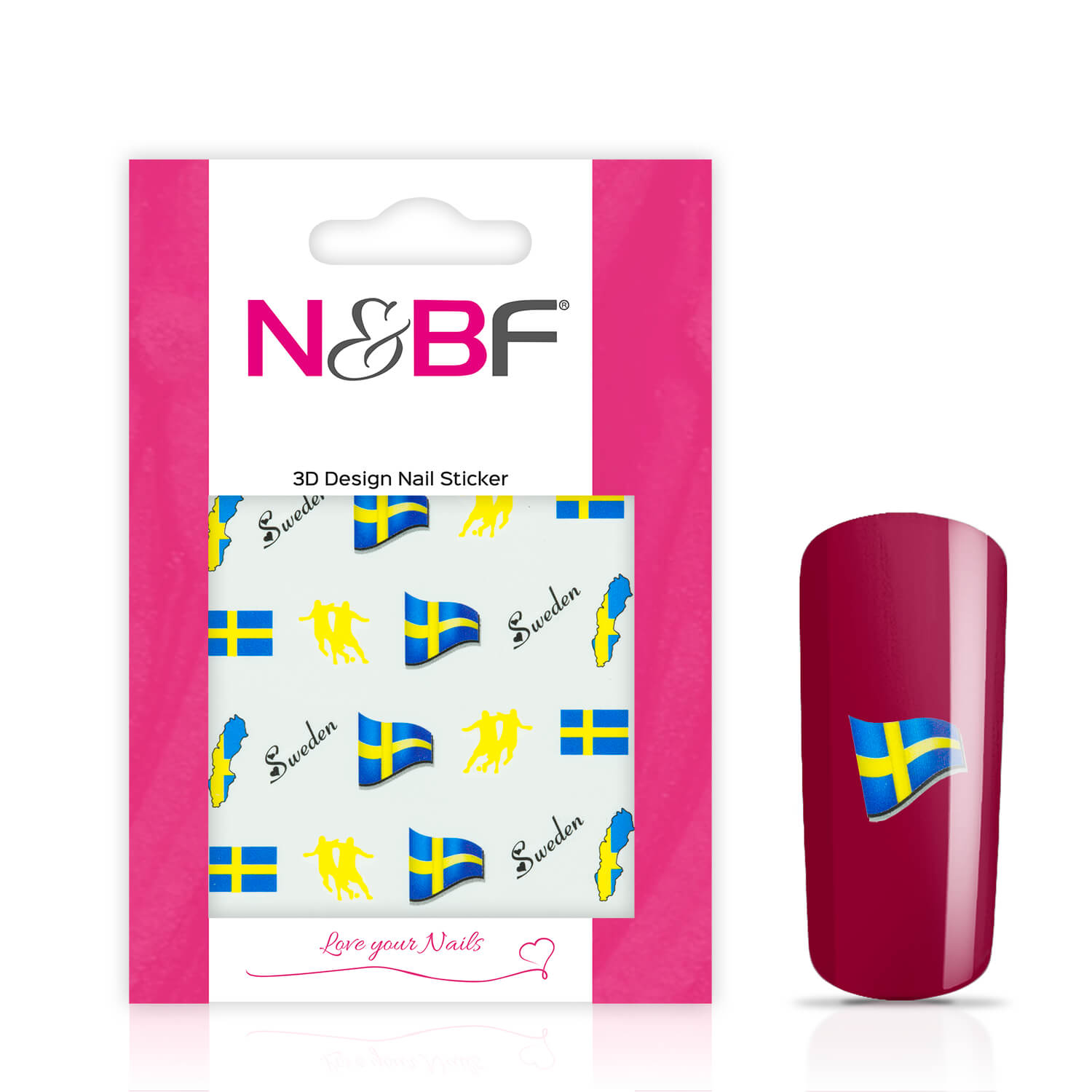 Nails and Beauty Factory Nail Tattoos Fussball Sweden 124133582