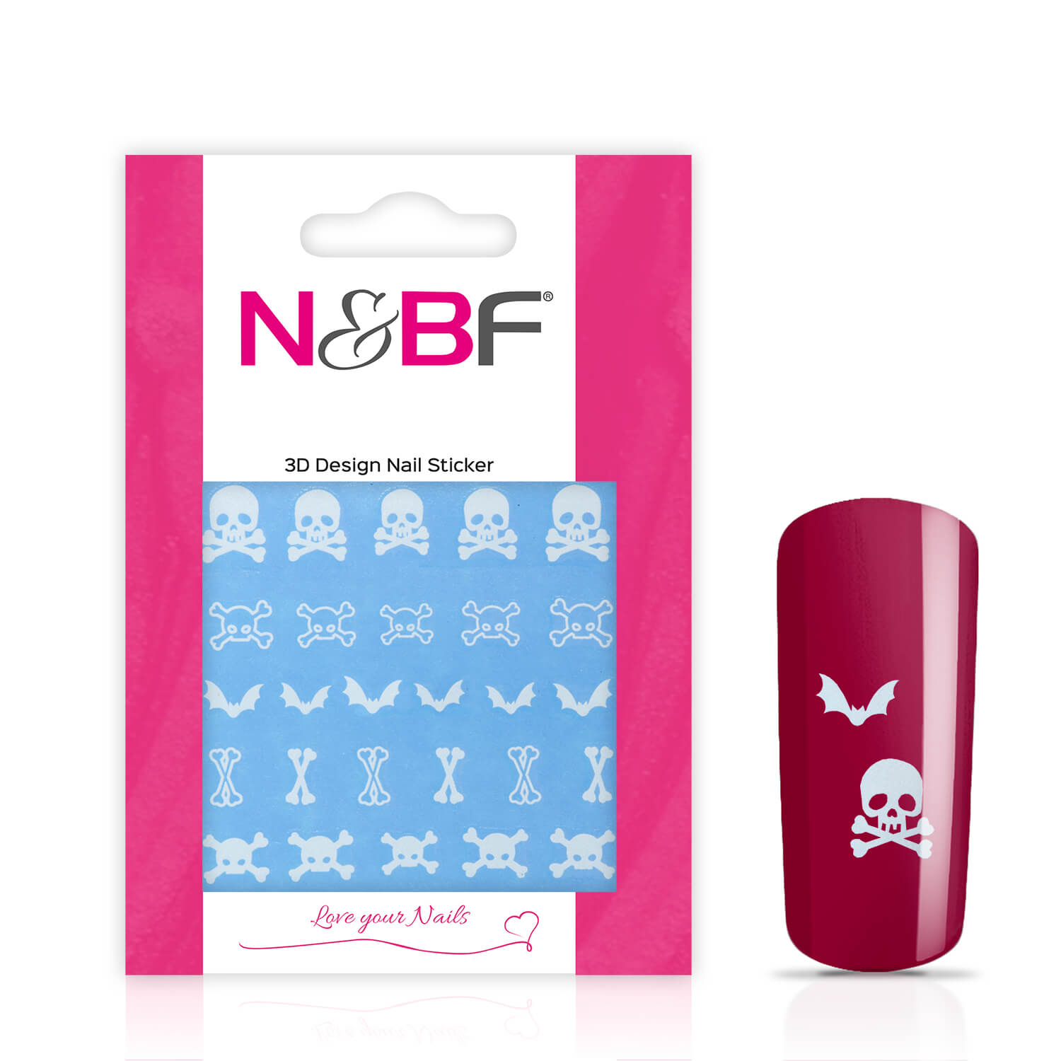 Nails and Beauty Factory Nail Tattoos Nightshine Skulls 124133535