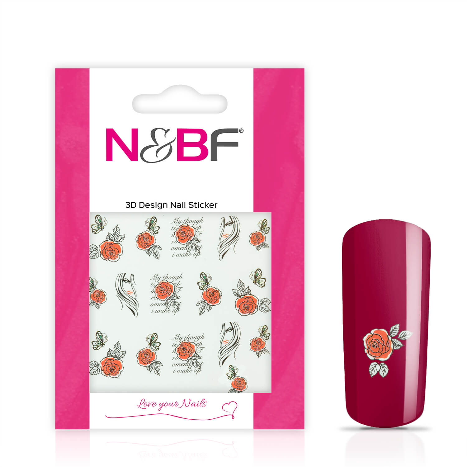 Nails and Beauty Factory Nail Tattoos Roses 123647565