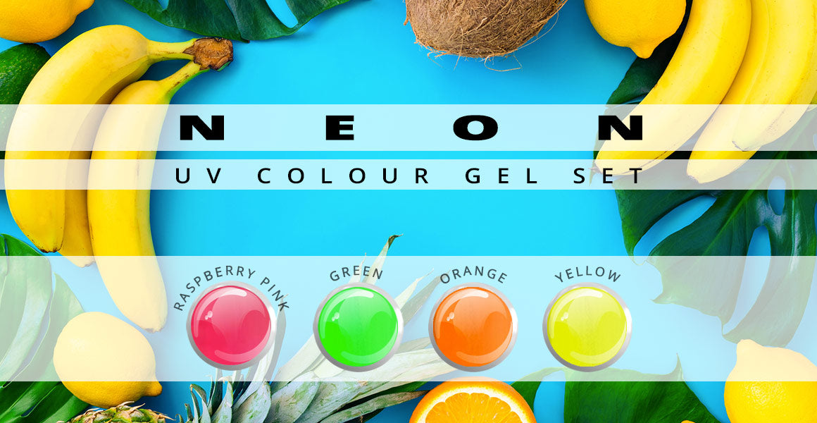 Nails and Beauty Factory Neon 4er Color Gel Farbgel Set 2021
