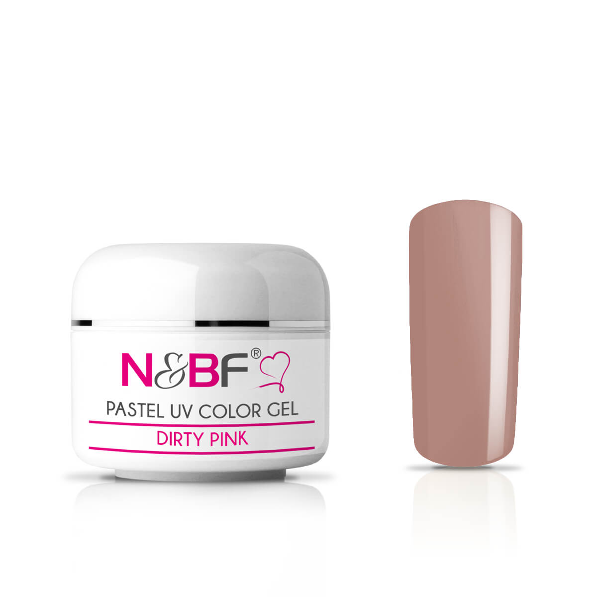 Nails and Beauty Factory Pastel UV Color Gel Farbgel Dirty Pink