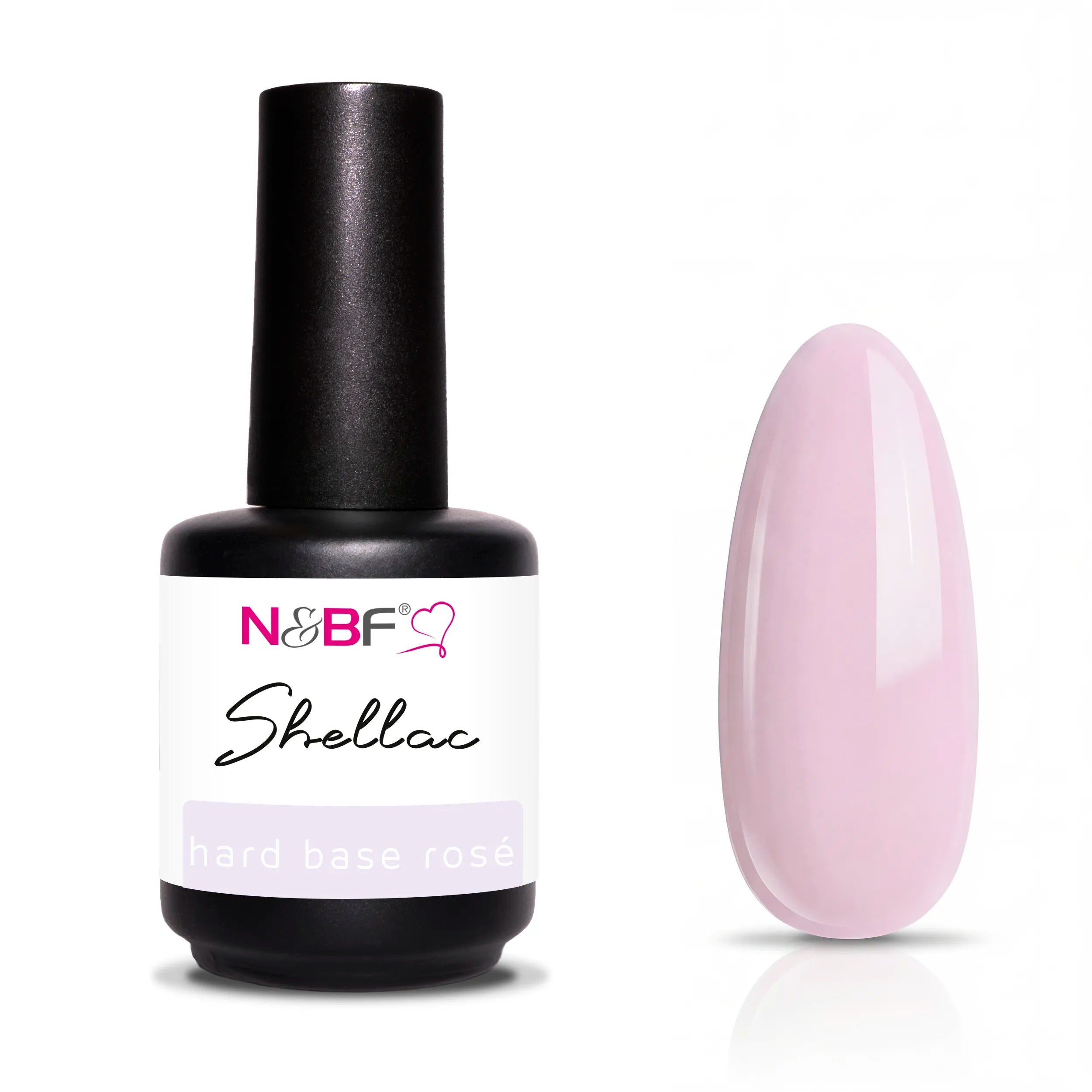 N&BF Shellac Hard Base Rose 12ml
