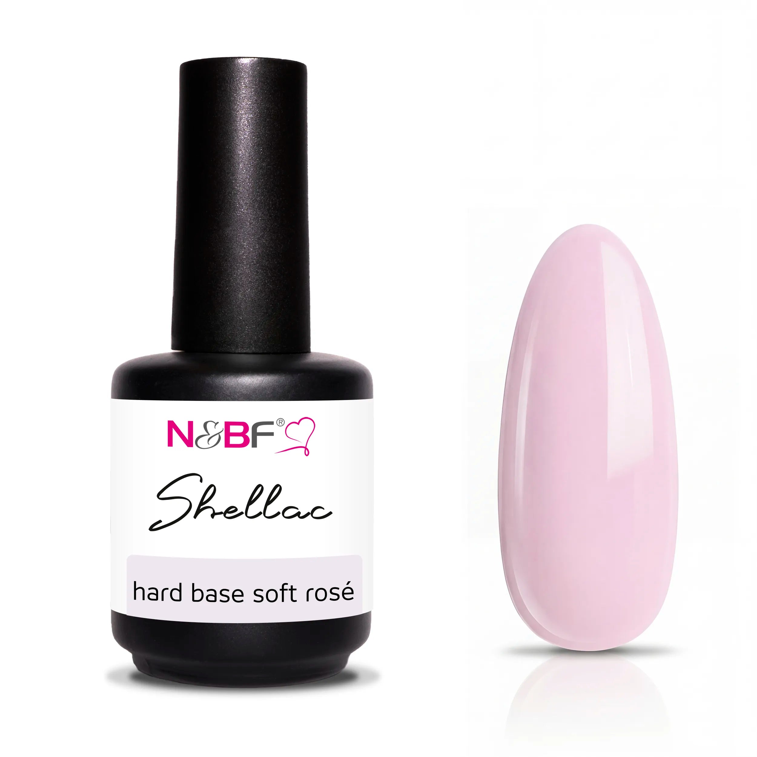 N&BF Shellac Hard Base Soft Rose 12ml