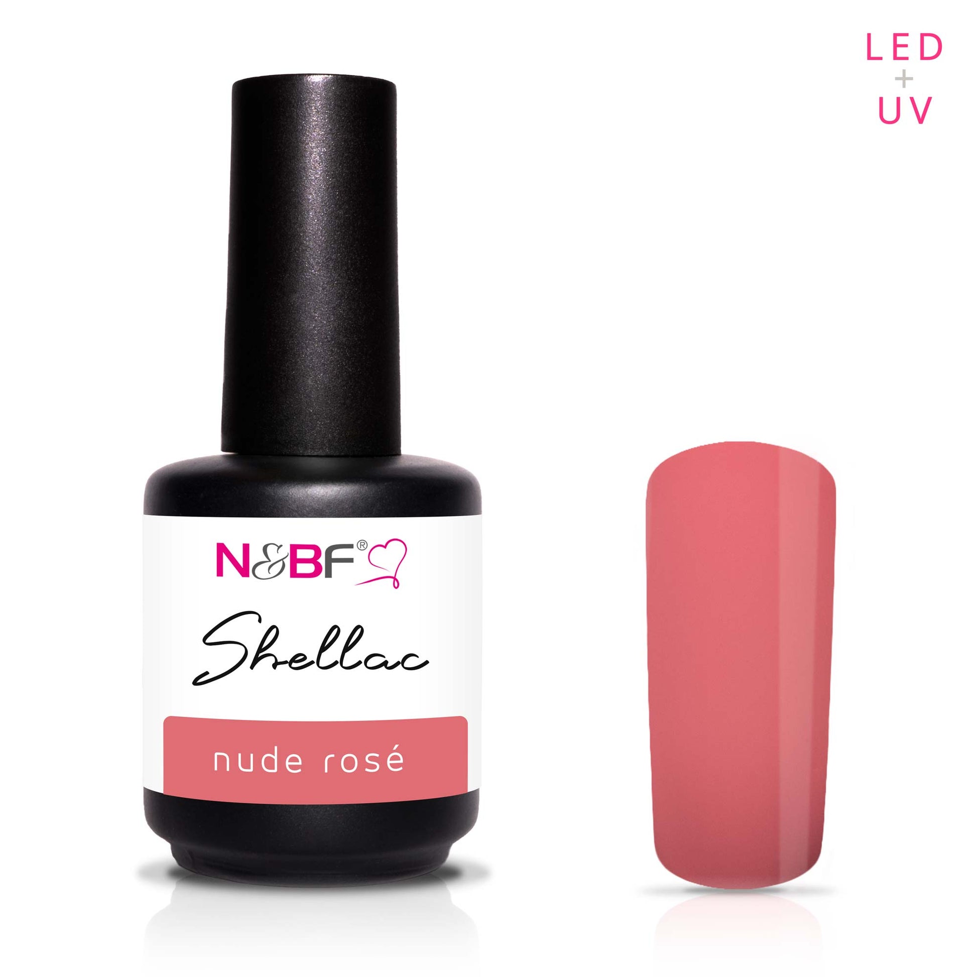 Nails and Beauty Factory Shellac Nude Rose 12ml