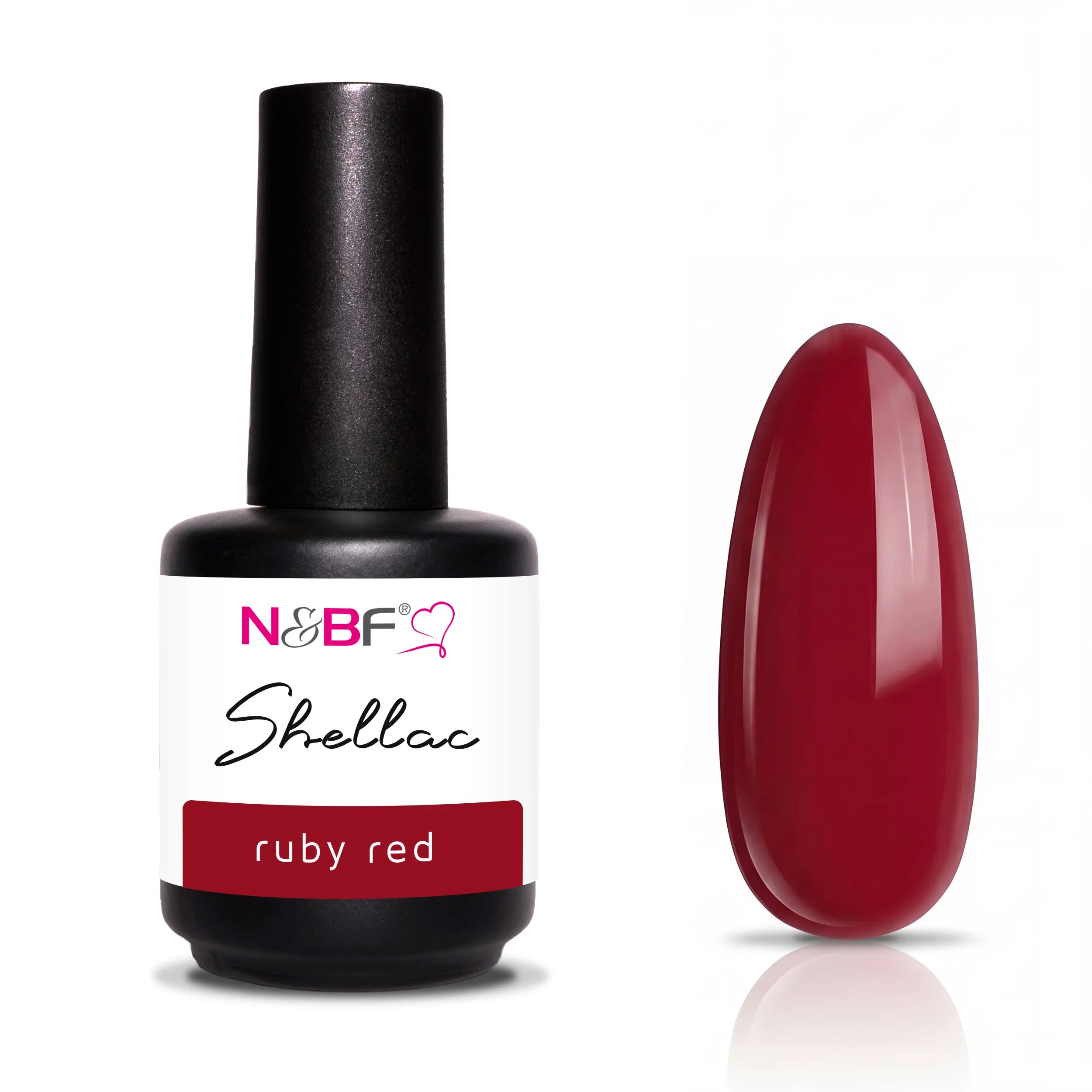 N&BF Shellac Ruby Red 12ml
