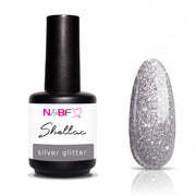 N&BF Shellac Silver Glitter 12ml