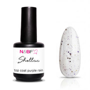 N&BF Shellac Top Coat Purple Rain 12ml