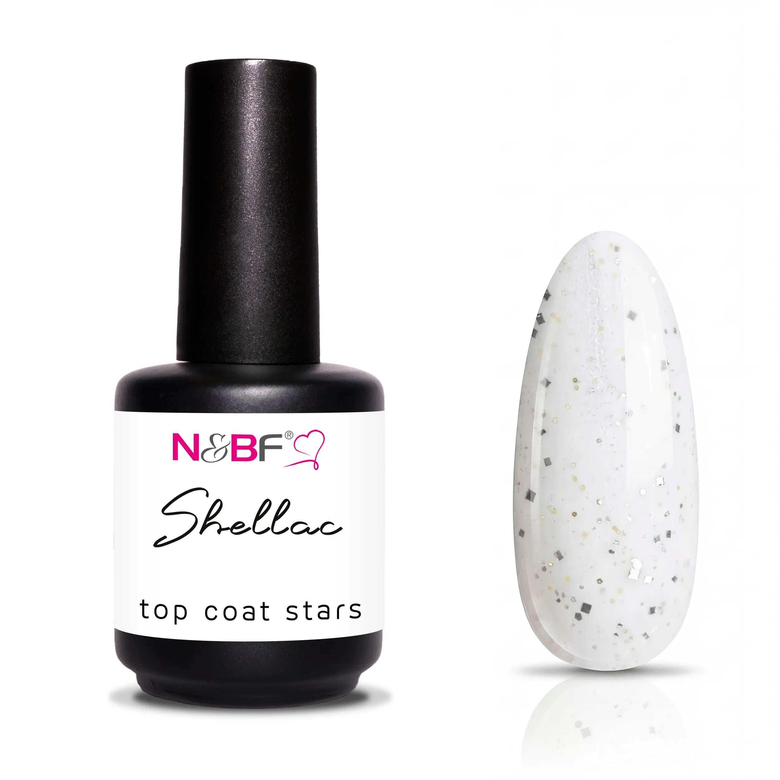 N&BF Shellac Top Coat Stars 12ml