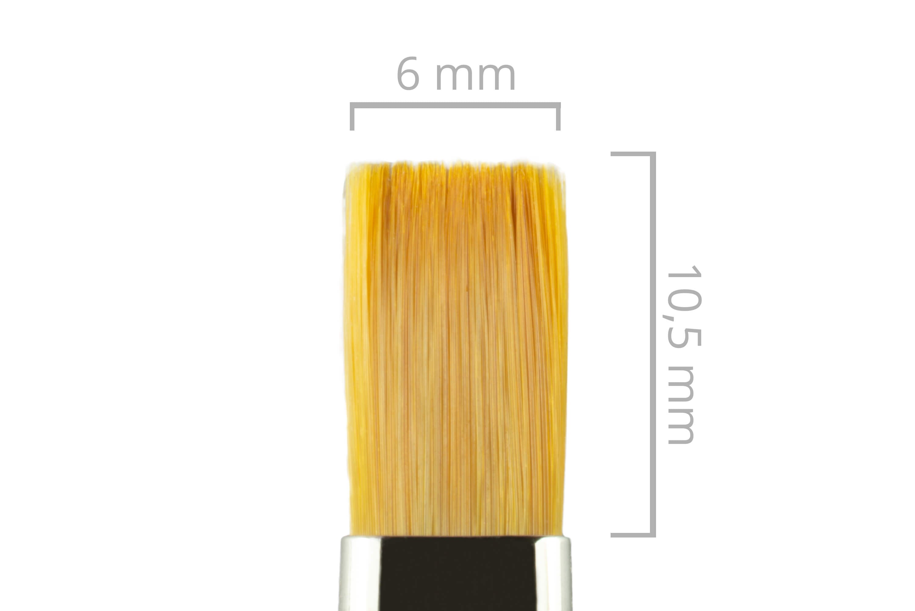 Nails and Beauty Factory Studio Gel Pinsel flach Nr 6 4