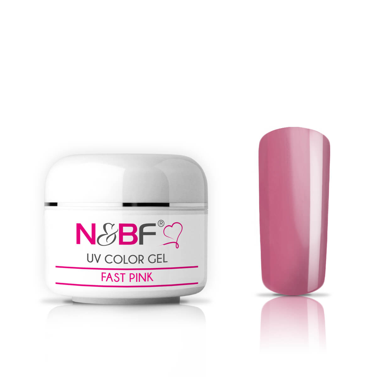 Nails and Beauty Factory UV Color Gel Farbgel Fast Pink
