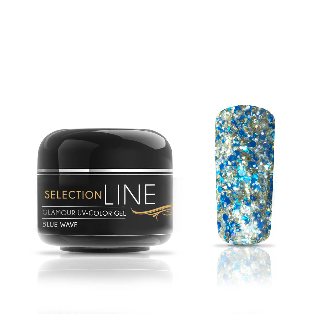 Nails and Beauty Factory UV Color Gel Selection Line Glamour Blue Wave 5 ml