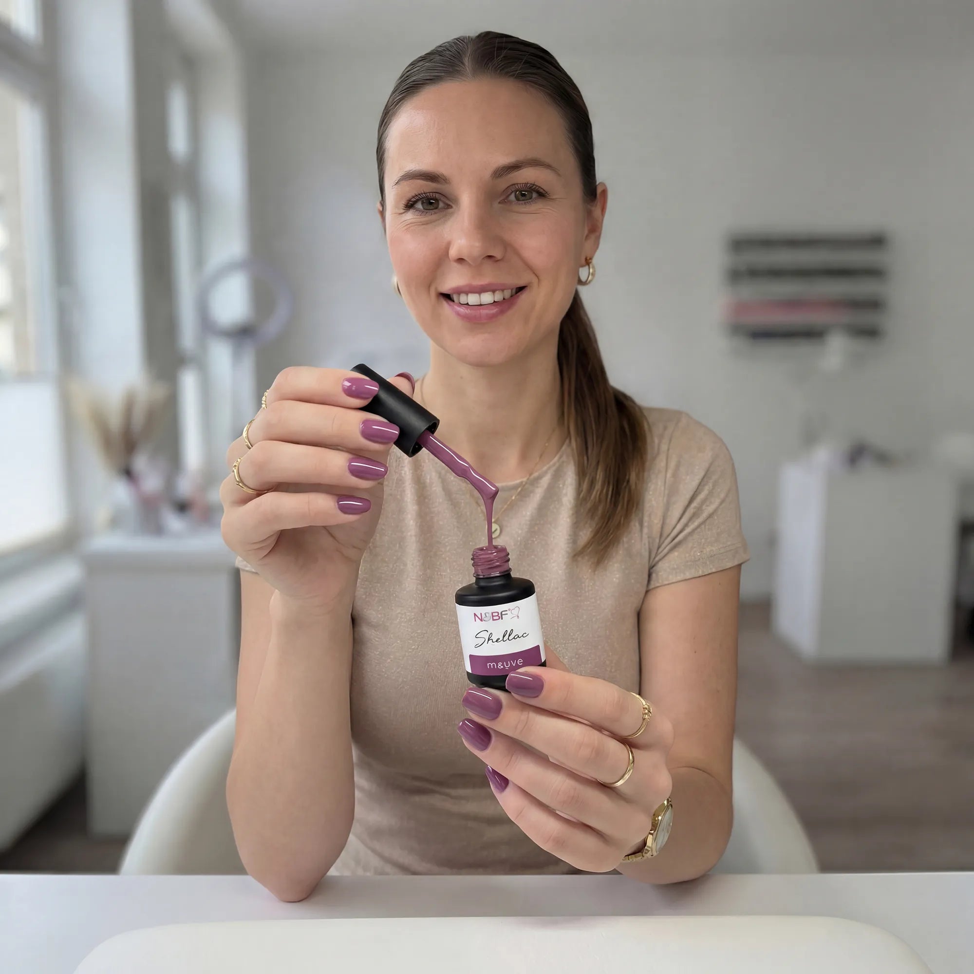 N&BF Shellac Mauve 12ml