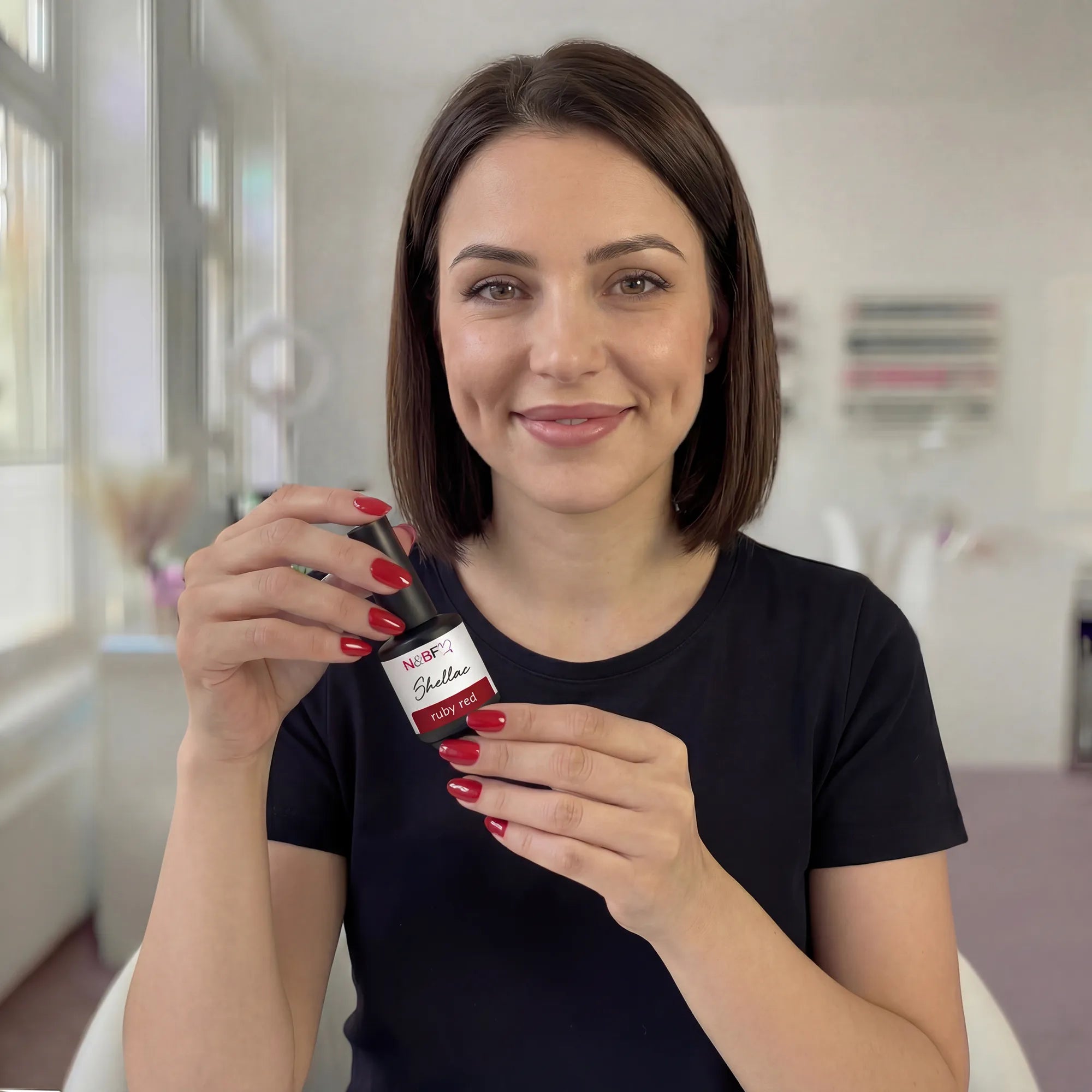 N&BF Shellac Ruby Red 12ml