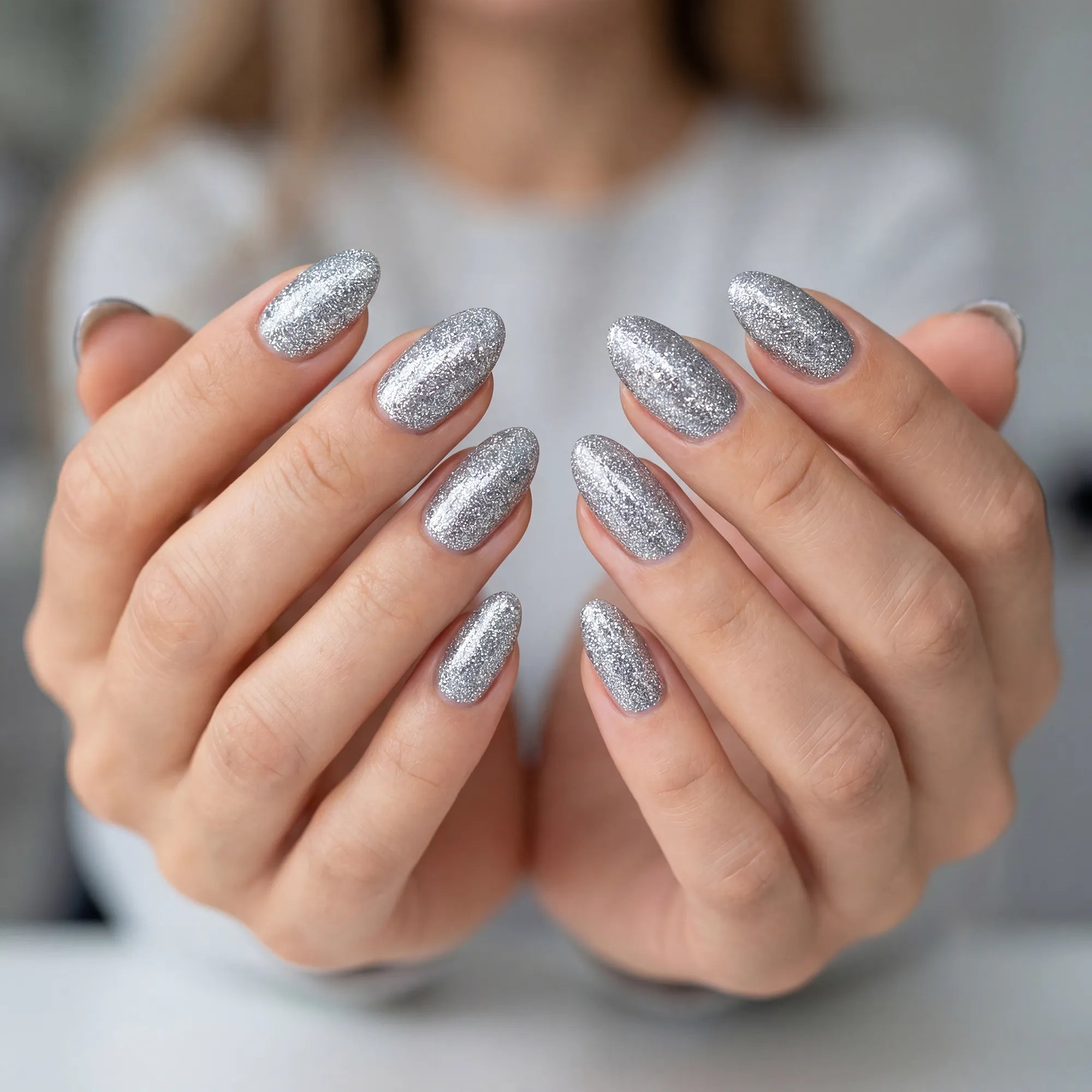 N&BF Shellac Silver Glitter 12ml